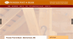 Desktop Screenshot of pioneerpostandbeam.com